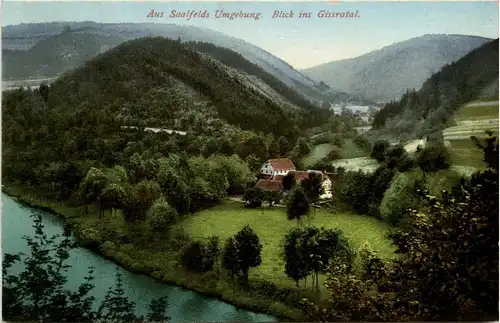 Saalfeld/Saale - Aus Saalfelds Umgebung - Blick ins Gissratal -301746