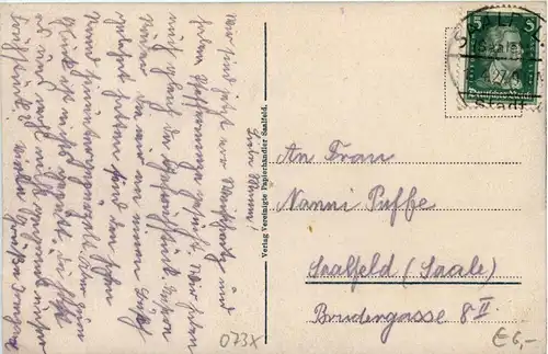 Saalfeld/Saale - Aus Saalfelds Umgebung - Blick ins Gissratal -301746