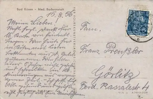 Bad Kösen Heilbad - Med.Badeanstalt -302844