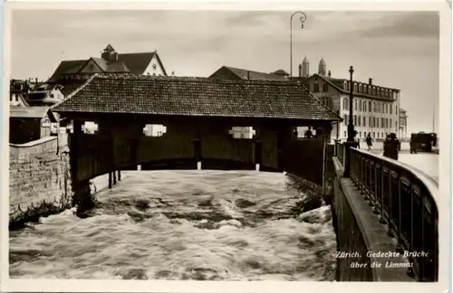 Zürich - Gedeckte Brücke -204924