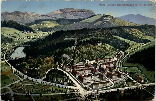 Graz/Steiermark - Landeskrankenhaus mit Hilmteich -304140