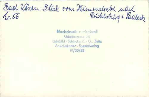 Naumburg/Saale - Bad Kösen, Blick vom Himmelreich nach Rudelsburg -302176