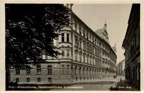 Graz/Steiermark - Grabenstrasse, Fürstbischöfliches Knabenseminar -304560