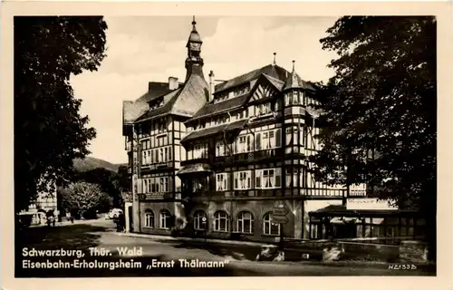 Saalfeld/Saale - Schwarzburg - Eisenbahn-Erholungsheim Ernst Thälmann -302450