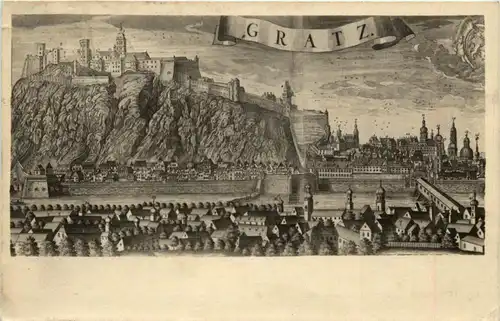 Graz/Steiermark - Alt Graz - Stadtansicht v.Westen 1730 -304606