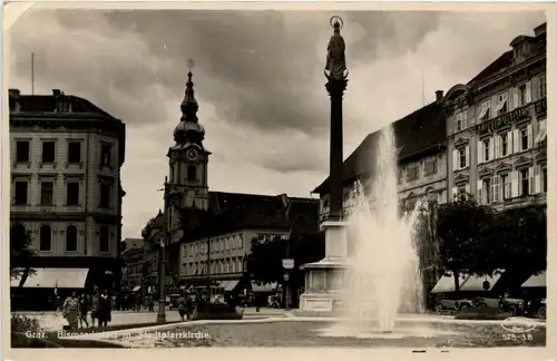 Graz/Steiermark - Bismarckplatz mit Stadtpfarrkirche -304818