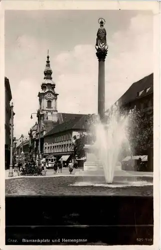 Graz/Steiermark - Bismarckplatz und Herrengasse -304880