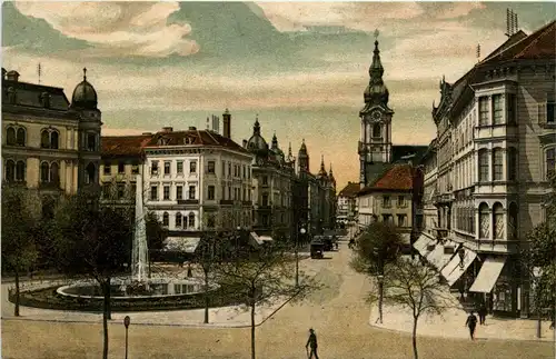 Graz/Steiermark - Bismarckplatz mit der Herrengasse -305236