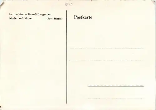 Graz/Steiermark - Fatimakirche Graz-Münzgraben - Modellaufnahme -305092