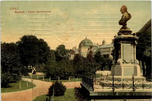 Graz/Steiermark - Stadtpark - Kaiser Josef-Denkmal -304654