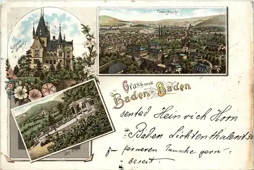 Gruss aus Baden-Baden - Litho -258570