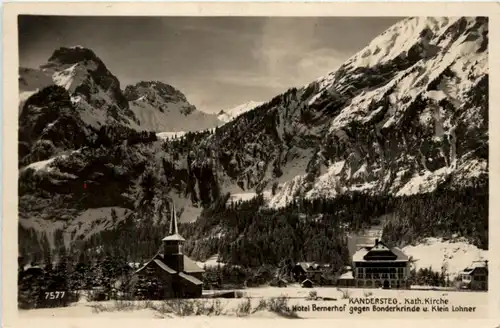 Kandersteg - Kath Kirche und Hotel Bernerhof -207768