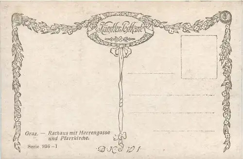 Graz/Steiermark - Rathaus mit Herrengasse und Pfarrkirche -304854