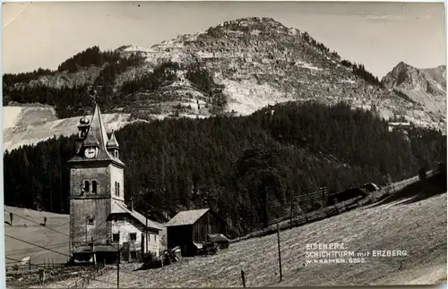 Eisenerz/Steiermark - Schichtturm mit Erzberg -306474