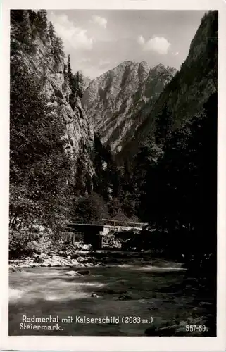 Radmer/Steiermark - Radmertal mit Kaiserschild -306080