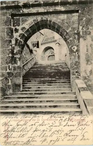 Eisenerz/Steiermark - Treppenaufgang zur St. Oswaldkirche -306566