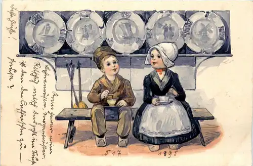 Kinder in Holländischer Tracht -258166