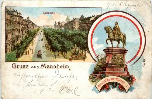 Gruss aus Mannheim - Litho -259050