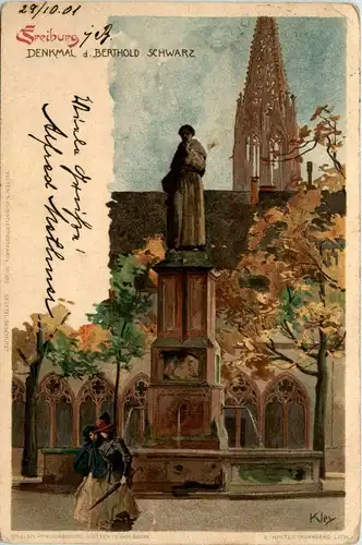 Freiburg - Denkmal - Litho - sign Kley -258568