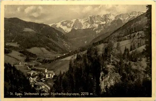 Aflenzl/Steiermark - St.Ilgen gegen Hochschwabgruppe -306800