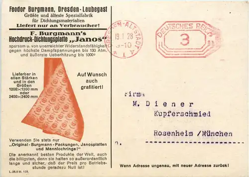 Feodor Burgmann - Dresden Laubegast - Werbung -258114