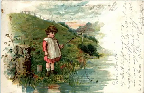 Kind beim Angeln -258174