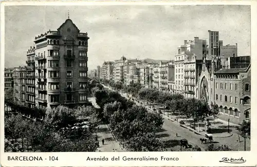 Barcelona - Avenida del Generalisimo Franco -259270