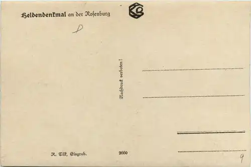 Heldendenkmal an der Rosenburg -258560