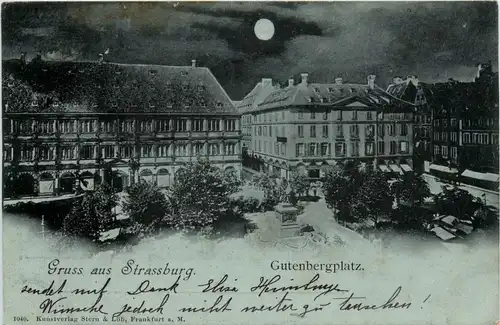 Gruss aus Strassburg - Gutenbergplatz -258258