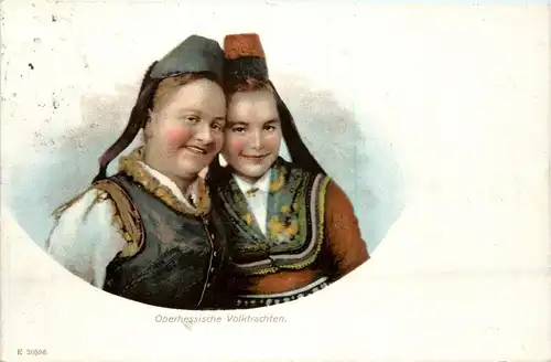 Gruss aus Hessen - Tracht -259768