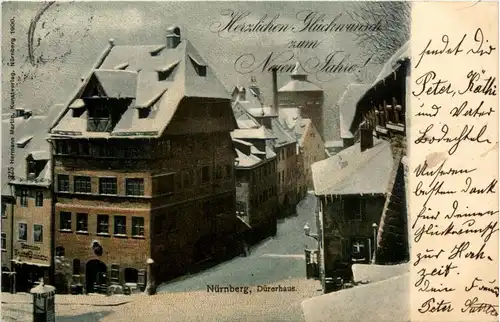 Nürnberg - Dürerhaus im Winter -258862