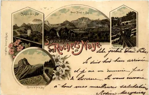Souvenir des Roches de Naye - Litho -209116