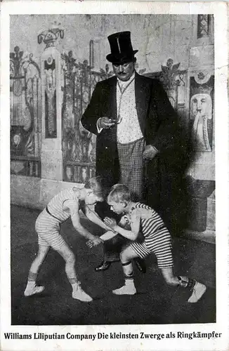 Williams Liliputian Company - Zwerge als Ringkämpfer -259986