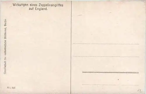 Wirkung eines Zeppelinangriffs auf England -260180
