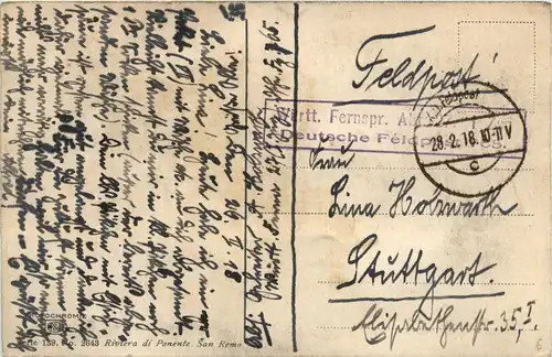 San Remo - riviera di Ponente - Feldpost -259478