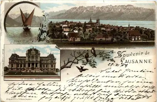 Souvenir de Lausanne - Litho -209238