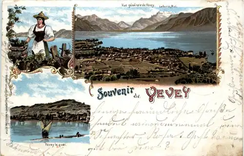 Souvenir de Vevey - Litho -209258