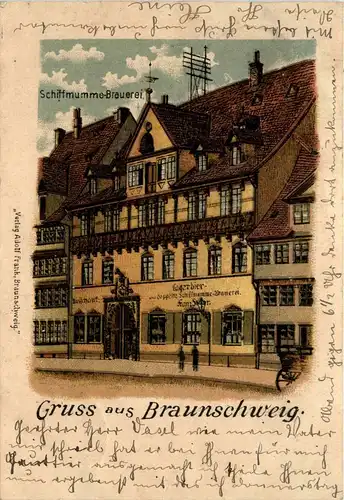 Gruss aus Braunschweig - Litho - Schiffmumme Brauerei -259184