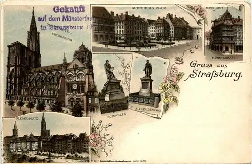 Gruss aus Strassburg - Litho -258270