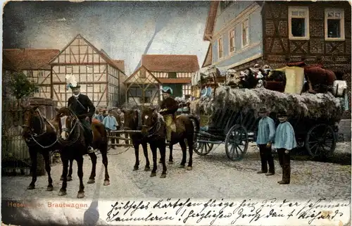 Hessischer Brautwagen - Tracht -259742