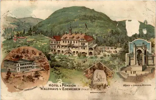 Hotel Waldhaus bei Edenkoben - Litho -259904