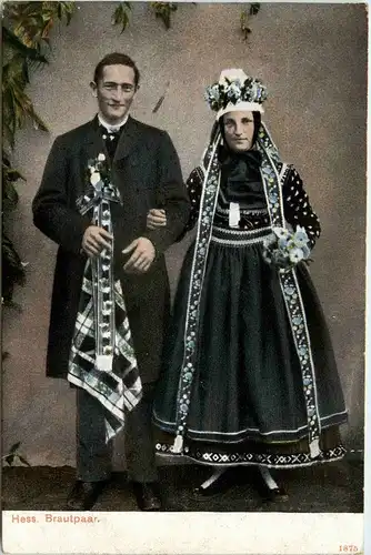 Hessisches Brautpaar - Tracht -259762