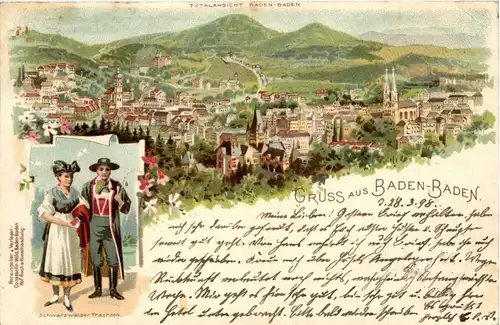 Gruss aus Baden-Baden - Litho -258574