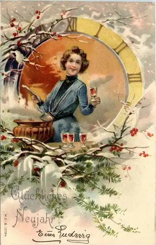 Neujahr - Frau Bowle -260892