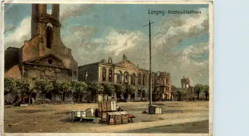 Longwy - Kirche und Stadthaus - Feldpost -260212