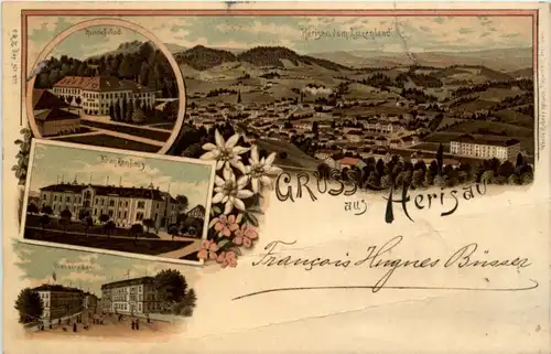 Gruss aus Herisau - Litho -210110