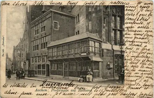 Aachen - Postwagen am Rathaus -260408