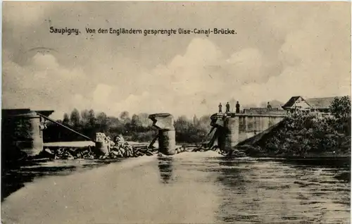 Saupigny - Gesprengte Brücke - Feldpost -260336