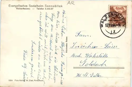 Walzenhausen - Sozialheim Sonneblick -210238