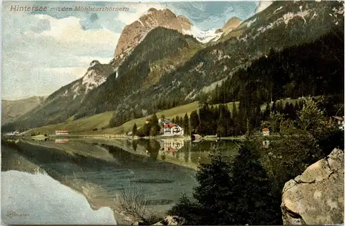 Hintersee mit den Mühlsturzhörnern -260976